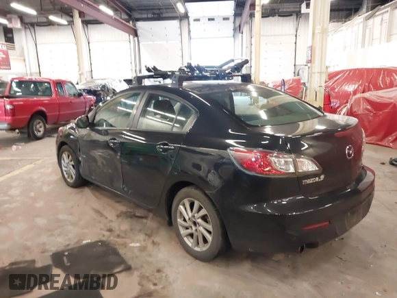 2012 Mazda Mazda3 i Touring with VIN JM1BL1V88C1540974, listed as a IAAI auction lot 41809430 with 121,334 mi miles. Bid and sale history available at carsss.com. Image 3.
