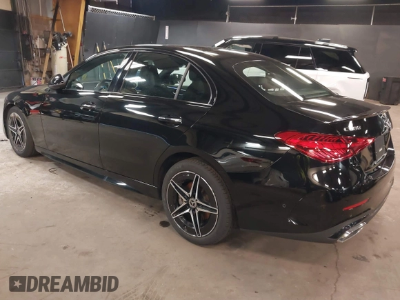 2024 Mercedes-Benz C 300 with VIN W1KAF4HB5RR163791, listed as a IAAI auction lot 41877745 with 7,631 mi miles and . Bid and sale history available at DreamBid. Image 3.