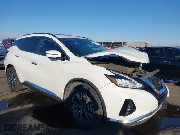 2020 Nissan Murano SV z VIN 5N1AZ2BJ1LN154814, wystawiony jako IAAI lot #41268431 z przebiegiem 102 793 mil mil oraz . Historia ofert i sprzedaży dostępna na DreamBid. Obrazek 1.