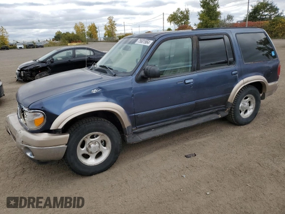 2000 Ford Explorer Eddie Bauer with VIN 1FMZU74E4YZA75510, listed as a Copart auction lot 75601964 with 196,180 mi miles and Salvage title. Bid and sale history available at DreamBid. Image 1.
