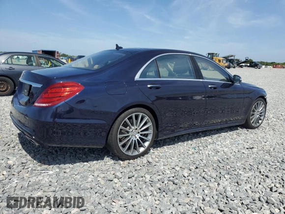 2015 Mercedes-Benz S 550 with VIN WDDUG8CB0FA175088, listed as a Copart auction lot 53629325 with 44,873 mi miles and Salvage Title. Bid and sale history available at carsss.com. Image 3.