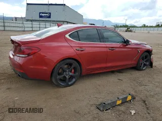 2020 Genesis G70 3.3T with VIN KMTG34LE6LU064126, listed as a Copart auction lot 58078495 with 57,903 mi miles and Salvage title. Bid and sale history available at DreamBid. Image 3.