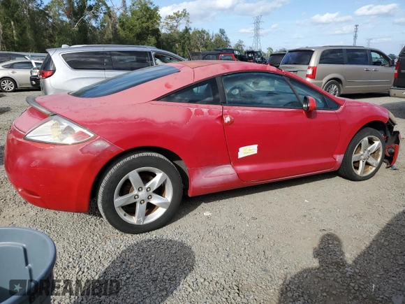 2007 Mitsubishi Eclipse GS with VIN 4A3AK24F07E063568, listed as a Copart auction lot 80790034 with 0 mi miles and Non Repairable. Bid and sale history available at carsss.com. Image 3.