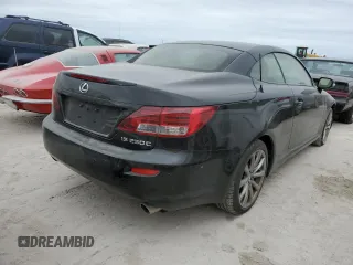 2013 Lexus IS 250 C with VIN JTHFF2C2XD2527943, listed as a Copart auction lot 75036214 with Not provided miles and Salvage title. Bid and sale history available at DreamBid. Image 3.