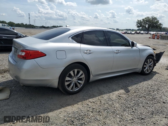 2012 Infiniti M z VIN JN1BY1AP0CM334810, wystawiony jako Copart lot #58928625 z przebiegiem Nie podano mil oraz Szkoda całkowita • Salvage title. Historia ofert i sprzedaży dostępna na DreamBid. Obrazek 3.