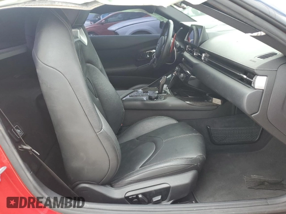 2021 Toyota GR Supra 3.0 with VIN WZ1DB0C06MW034973, listed as a Copart auction lot 59901174 with 0 mi miles and Salvage Title. Bid and sale history available at carsss.com. Image 10.