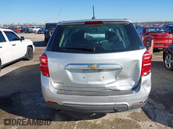 2017 Chevrolet Equinox LS with VIN 2GNALBEK9H1565422, listed as a IAAI auction lot 41734569 with 219,718 mi miles. Bid and sale history available at carsss.com. Image 16.