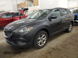 2014 Mazda CX-9 Sport with VIN JM3TB3BV7E0444153, listed as a Copart auction lot 53023035 with 146,458 mi miles and Salvage title. Bid and sale history available at DreamBid. Image 1.