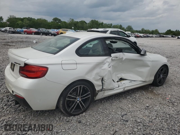 2018 BMW 2 Series M240i with VIN WBA2J5C59JVC07209, listed as a Copart auction lot 53855665 with Not Provided miles and Salvage Title. Bid and sale history available at carsss.com. Image 3.