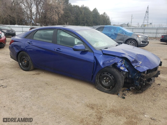 2021 Hyundai Elantra SEL with VIN KMHLM4AG9MU171764, listed as a Copart auction lot 89169465 with 85,235 mi miles and Salvage Title. Bid and sale history available at carsss.com. Image 4.