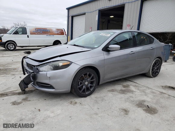 2015 Dodge Dart SE with VIN 1C3CDFAAXFD363875, listed as a Copart auction lot 44972065 with 43,029 mi miles and Salvage Title. Bid and sale history available at carsss.com. Image 1.