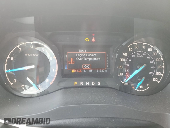 2020 Ford Ranger XL with VIN 1FTER4EH2LLA25325, listed as a Copart auction lot 49509975 with 61,780 mi miles and Salvage Title. Bid and sale history available at carsss.com. Image 9.
