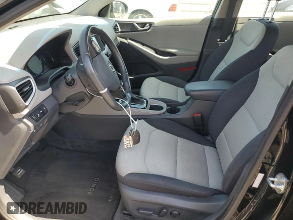 2017 Hyundai Ioniq SEL with VIN KMHC75LCXHU024222, listed as a Copart auction lot 61100395 with 100,016 mi miles and Salvage title. Bid and sale history available at DreamBid. Image 7.