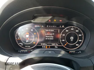 2018 Audi A3 Sedan Premium with VIN WAUAUGFF6J1094021, listed as a Copart auction lot 64280273 with 51,391 mi miles. Bid and sale history available at carsss.com. Image 9.