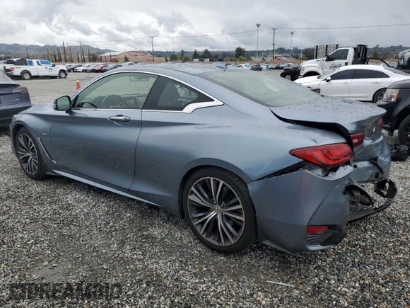 2017 Infiniti Q60 Premium with VIN JN1CV7EK6HM111158, listed as a Copart auction lot 48640105 with 75,043 mi miles and Salvage Title. Bid and sale history available at DreamBid. Image 2.