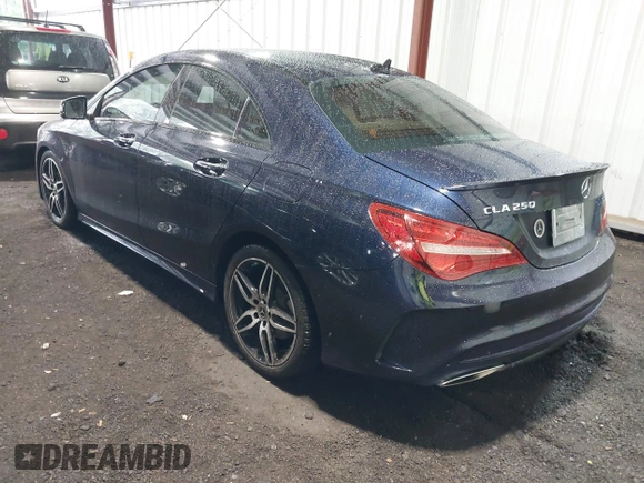 2018 Mercedes-Benz CLA 250 with VIN WDDSJ4EB1JN647458, listed as a IAAI auction lot 42357114 with 86,196 mi miles and . Bid and sale history available at DreamBid. Image 3.