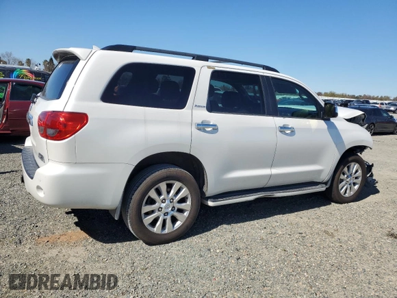 2014 Toyota Sequoia Platinum with VIN 5TDDY5G1XES097637, listed as a Copart auction lot 48256635 with 161,862 mi miles and Salvage Title. Bid and sale history available at carsss.com. Image 3.