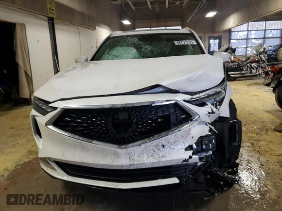 2023 Acura MDX w/Advance Package with VIN 5J8YE1H82PL024699, listed as a Copart auction lot 88757235 with 0 mi miles and Salvage Title. Bid and sale history available at carsss.com. Image 5.