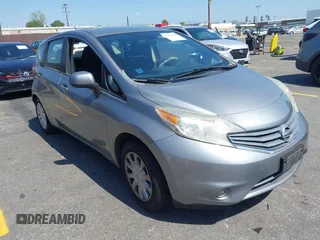 2014 Nissan Note S with VIN 3N1CE2CP6EL421124, listed as a IAAI auction lot 42161409 with 111,347 mi miles and . Bid and sale history available at DreamBid. Image 1.