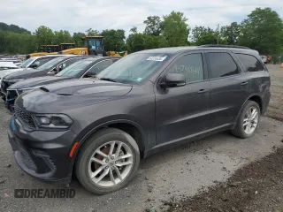 2021 Dodge Durango GT Plus with VIN 1C4RDJDG7MC837342, listed as a Copart auction lot 63235535 with 33,971 mi miles and Non repairable. Bid and sale history available at DreamBid. Image 1.