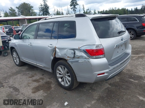2012 Toyota Highlander Limited with VIN JTEDC3EH7C2007301, listed as a IAAI auction lot 42277573 with 188,318 mi miles and . Bid and sale history available at DreamBid. Image 3.