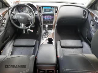 2014 Infiniti Q50 Sport with VIN JN1BV7AR9EM697624, listed as a Copart auction lot 54316585 with 92,902 mi miles and Salvage Title. Bid and sale history available at carsss.com. Image 8.