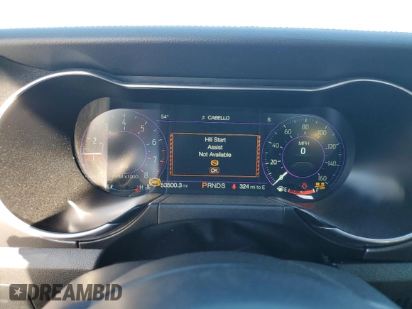 2020 Ford Mustang EcoBoost z VIN 1FATP8UHXL5138164, wystawiony jako Copart lot #47954975 z przebiegiem 53 500 mil mil oraz Szkody całkowita. Historia ofert i sprzedaży dostępna na DreamBid. Obrazek 9.