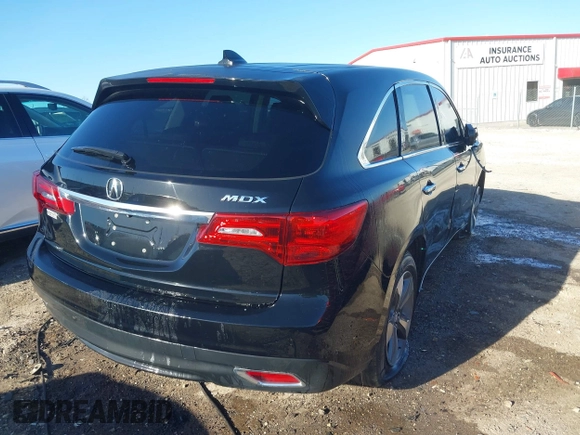 2016 Acura MDX with VIN 5FRYD3H24GB007445, listed as a IAAI auction lot 41720627 with 127,947 mi miles. Bid and sale history available at carsss.com. Image 4.