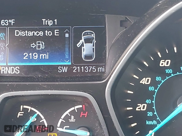 2014 Ford Escape Titanium with VIN 1FMCU9J94EUC38996, listed as a IAAI auction lot 41952267 with 211,375 mi miles. Bid and sale history available at carsss.com. Image 15.