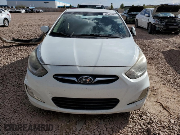 2012 Hyundai Accent GLS with VIN KMHCU4AE1CU151330, listed as a Copart auction lot 47549425 with 159,696 mi miles and Salvage Title. Bid and sale history available at carsss.com. Image 5.