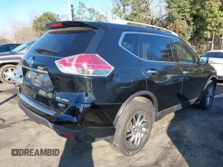 2014 Nissan Rogue SL with VIN 5N1AT2MV9EC803226, listed as a IAAI auction lot 41492057 with 167,584 mi miles. Bid and sale history available at carsss.com. Image 4.