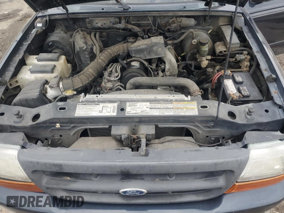 1999 Ford Ranger XL with VIN 1FTYR10C8XTA00586, listed as a Copart auction lot 42546635 with 176,902 mi miles and Salvage title. Bid and sale history available at DreamBid. Image 11.