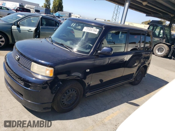 2005 Scion xB with VIN JTLKT334150217021, listed as a Copart auction lot 73504144 with 216,411 mi miles and Clean Title. Bid and sale history available at carsss.com. Image 1.