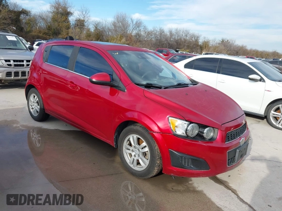 2014 Chevrolet Sonic LT with VIN 1G1JC6SB9E4232389, listed as a IAAI auction lot 41472291 with 165,711 mi miles. Bid and sale history available at carsss.com. Image 1.