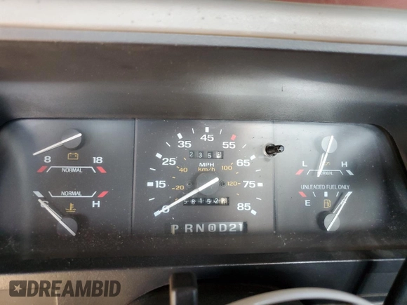 1992 Ford Ranger with VIN 1FTCR10A0NUC04489, listed as a Copart auction lot 71585134 with 58,152 mi miles and Salvage Title. Bid and sale history available at carsss.com. Image 9.