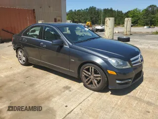 2012 Mercedes-Benz C 250 Sport with VIN WDDGF4HB0CR234798, listed as a Copart auction lot 53260695 with 91,731 mi miles and Salvage Title. Bid and sale history available at DreamBid. Image 4.