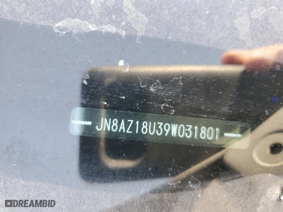 2009 Nissan Murano SL with VIN JN8AZ18U39W031801, listed as a Copart auction lot 49487875 with 158,658 mi miles and Salvage Title. Bid and sale history available at carsss.com. Image 13.