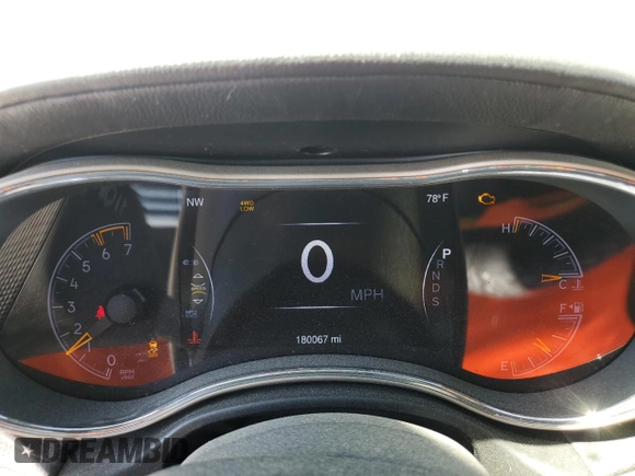 2014 Jeep Grand Cherokee Overland with VIN 1C4RJFCT7EC105296, listed as a Copart auction lot 50822775 with 180,067 mi miles and Salvage Title. Bid and sale history available at DreamBid. Image 9.