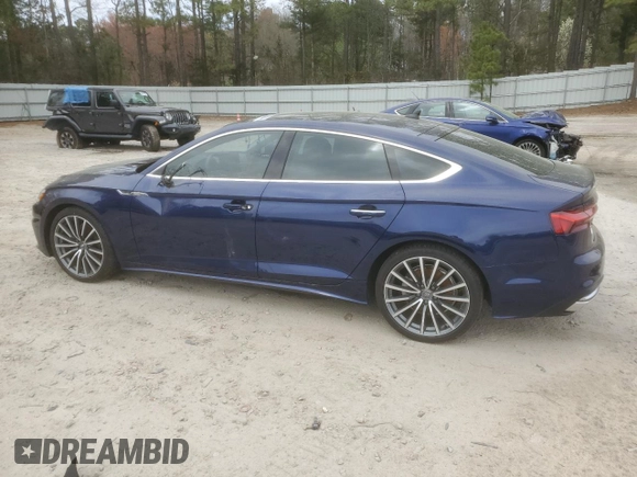 2021 Audi A5 Sportback Premium Plus with VIN WAUCBCF52MA015186, listed as a Copart auction lot 41383044 with 26,020 mi miles. Bid and sale history available at carsss.com. Image 2.
