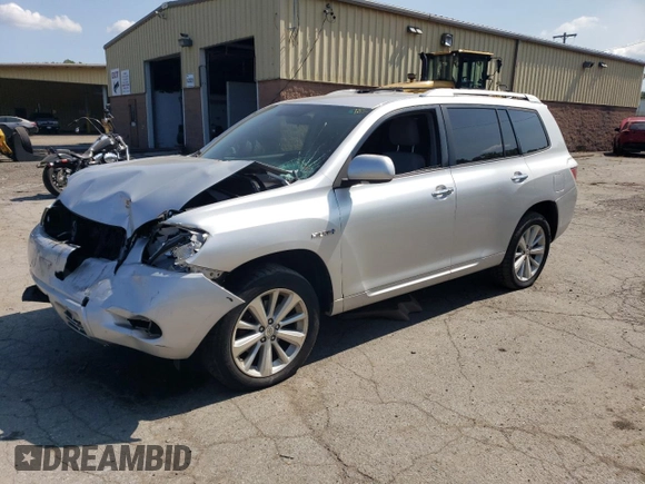 2008 Toyota Highlander Hybrid with VIN JTEEW41A482013140, listed as a Copart auction lot 70886844 with 0 mi miles and Salvage Title. Bid and sale history available at carsss.com. Image 1.