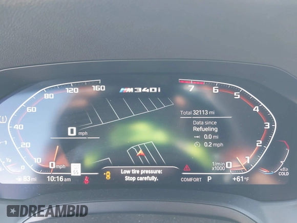 2020 BMW 3 Series M340i z VIN WBA5U7C04LFH22006, wystawiony jako IAAI lot #41959937 z przebiegiem 32 113 mil mil oraz . Historia ofert i sprzedaży dostępna na DreamBid. Obrazek 7.