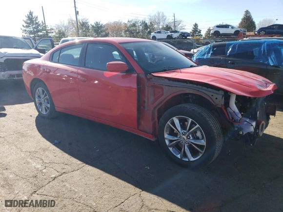 2022 Dodge Charger SXT with VIN 2C3CDXJG0NH265062, listed as a Copart auction lot 79071304 with 44,977 mi miles and Salvage Title. Bid and sale history available at carsss.com. Image 4.