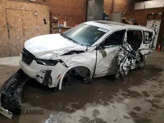 2020 Cadillac XT6 AWD Premium Luxury with VIN 1GYKPDRS1LZ102742, listed as a Copart auction lot 46894065 with 0 mi miles and Salvage Title. Bid and sale history available at carsss.com. Image 1.