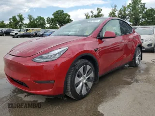 2021 Tesla Model Y Standard Range with VIN 5YJYGDED4MF107299, listed as a Copart auction lot 59416544 with 31,056 mi miles and Salvage Title. Bid and sale history available at carsss.com. Image 1.