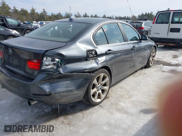 2015 BMW 3 Series 335i xDrive with VIN WBA3B9G54FNR92987, listed as a IAAI auction lot 41579647 with 94,565 mi miles and . Bid and sale history available at carsss.com. Image 4.