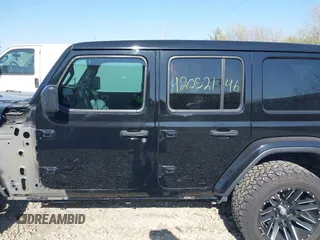 2021 Jeep Wrangler Unlimited Sahara with VIN 1C4HJXEG4MW650547, listed as a IAAI auction lot 42052146 with 26,983 mi miles and . Bid and sale history available at DreamBid. Image 15.