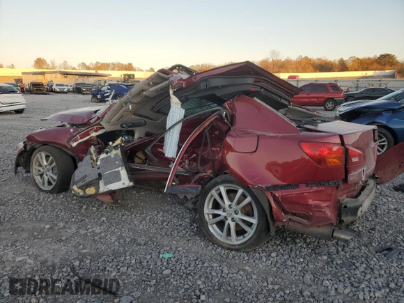 2006 Lexus IS 350 with VIN JTHBE262665006569, listed as a Copart auction lot 81945324 with Not provided miles and Salvage title. Bid and sale history available at DreamBid. Image 2.