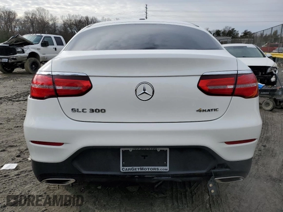 2018 Mercedes-Benz GLC with VIN WDC0J4KB4JF408609, listed as a Copart auction lot 43330065 with 11,870 mi miles and Salvage Title. Bid and sale history available at carsss.com. Image 6.