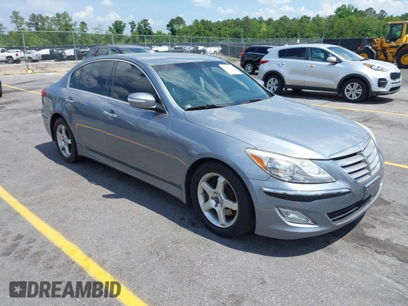 2013 Hyundai Genesis 3.8L with VIN KMHGC4DD1DU256345, listed as a IAAI auction lot 42187431 with 117,528 mi miles and . Bid and sale history available at DreamBid. Image 1.