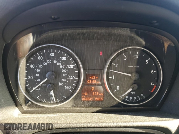 2006 BMW 3 Series 325xi with VIN WBAVD13556KV13231, listed as a Copart auction lot 43919835 with 49,041 mi miles and Salvage Title. Bid and sale history available at carsss.com. Image 9.